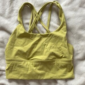 Women's Yellow Sports Bra